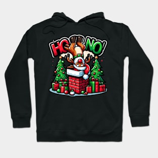 Oh no! Christmas Reindeer in the Chimney Hoodie